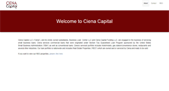 Desktop Screenshot of cienacapital.com