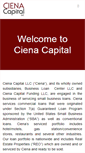 Mobile Screenshot of cienacapital.com