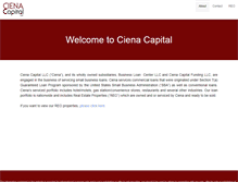 Tablet Screenshot of cienacapital.com